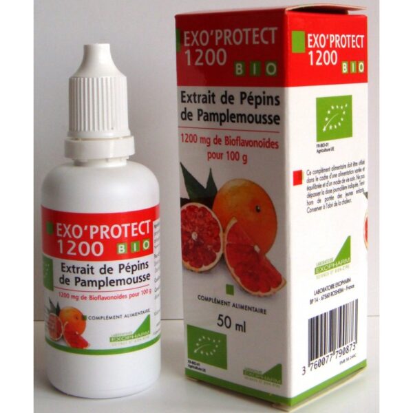 Exo'Protect 1200 – Extrait de Pépins de pamplemousse* 50 ml Exo'Protect 1200 – Extrait de Pépins de pamplemousse* 50 ml
