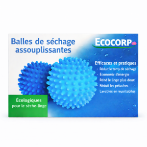 Balles de Séchage Assouplissantes – Lot de 2 | Accessoire écologique pour sèche-linge