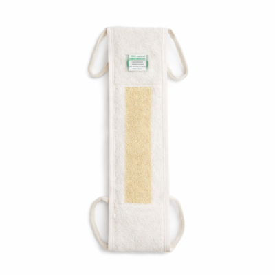 Serviette éponge végétale pour le dos en Loofa — Exfoliation naturelle & massage