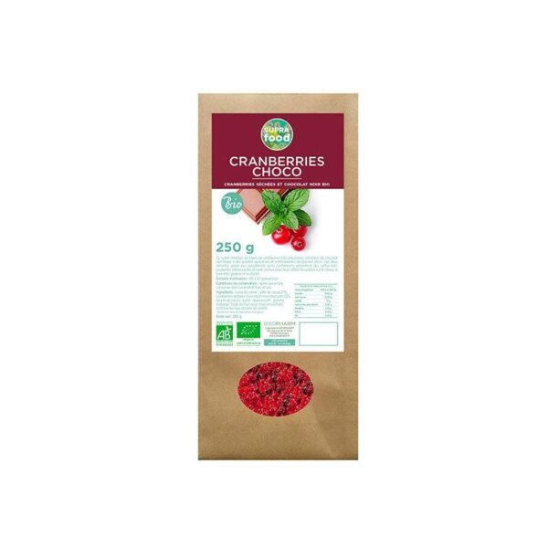 Chocolat & Cranberries biologiques 250 g Chocolat & Cranberries biologiques 250 g