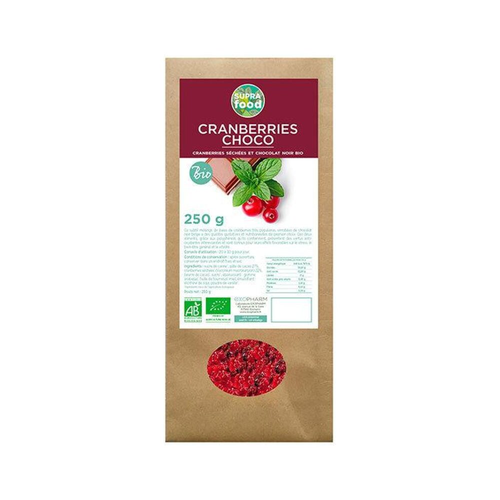 Cranberries Bio Chocolat Noir