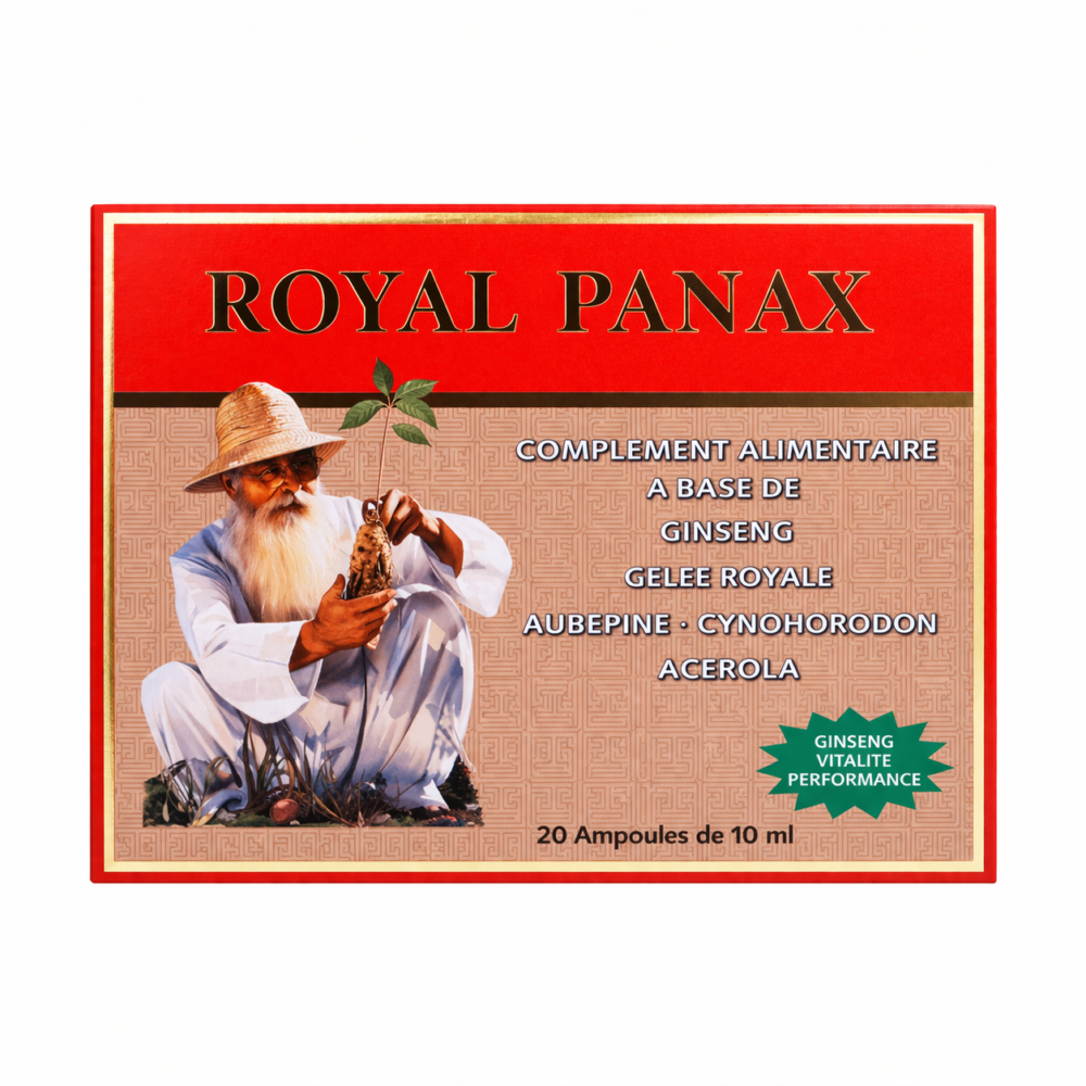 ROYAL PANAX Ampoules — Ginseng & Gelée Royale | Vitalité & Énergie