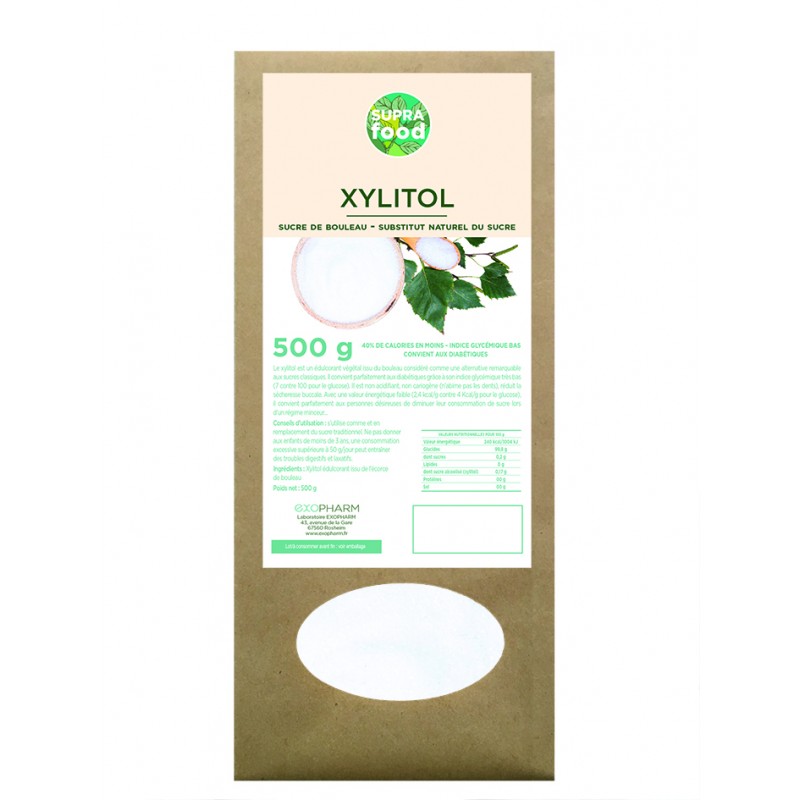 Xylitol sucre de bouleau en poudre 500g Xylitol sucre de bouleau en poudre 500g