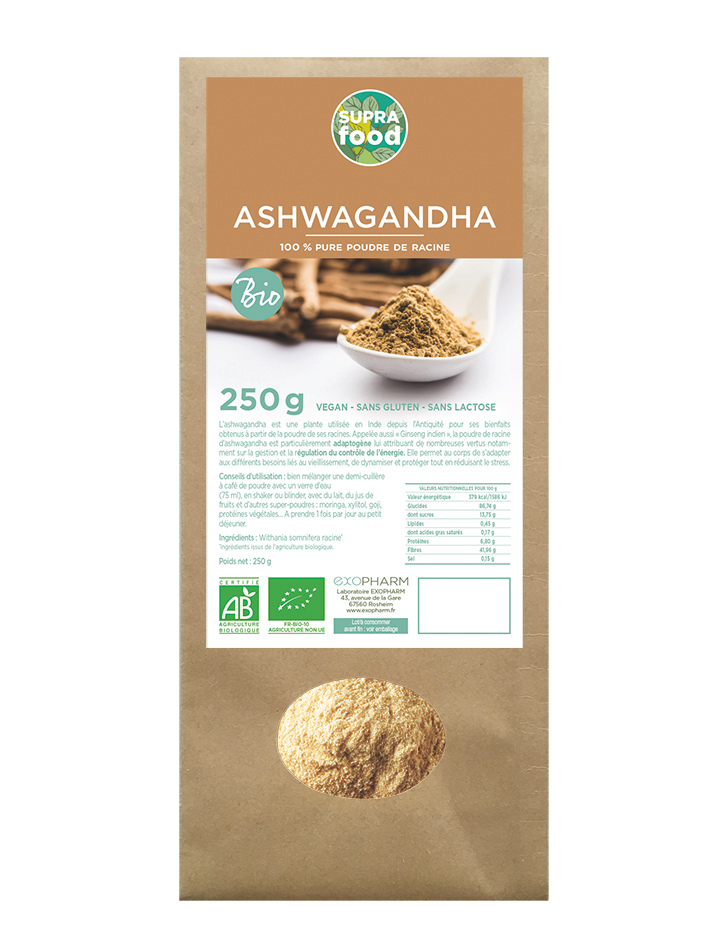 ASHWAGANDHA Clean Ashwagandha bio en poudre – 100 % racine | Plante adaptogène ayurvédique