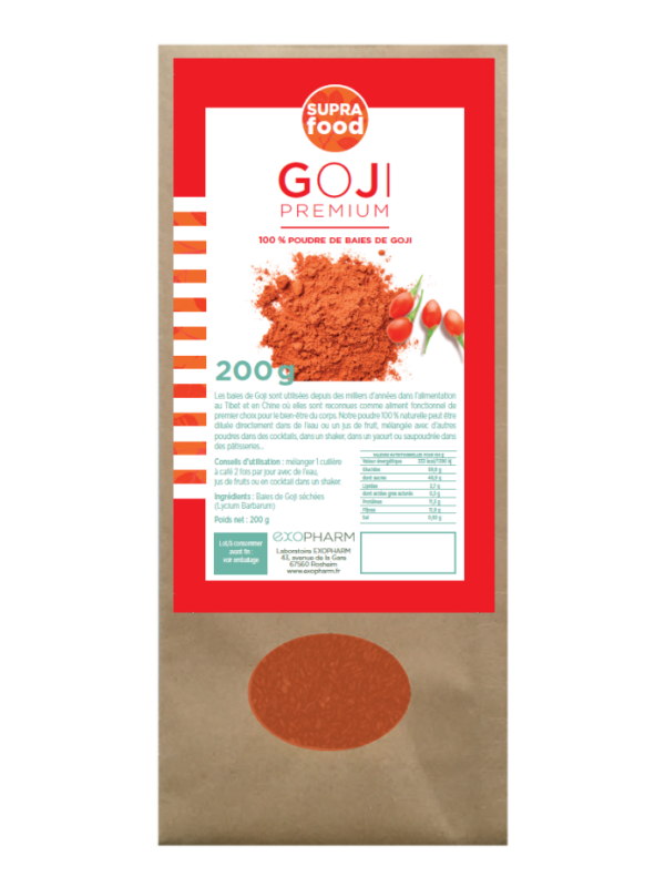 Goji premium en poudre – Baies de goji | Vitalité & super fruit naturel