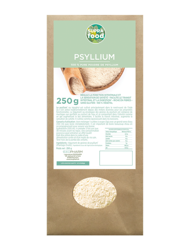 Psyllium en poudre – Tégument de psyllium | Fibres & confort digestif