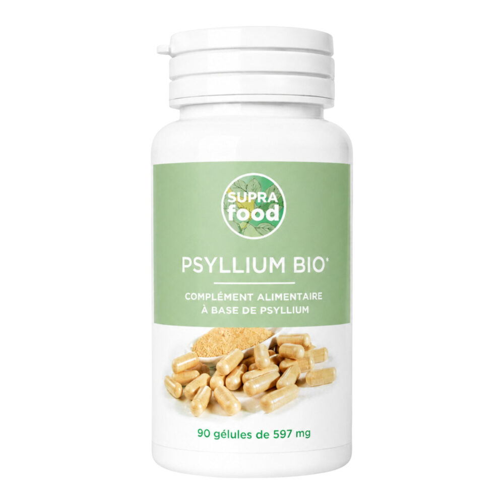 suprafood-psyllium-bio-90-gelules-v2 Psyllium Bio 597 mg — 90 Gélules