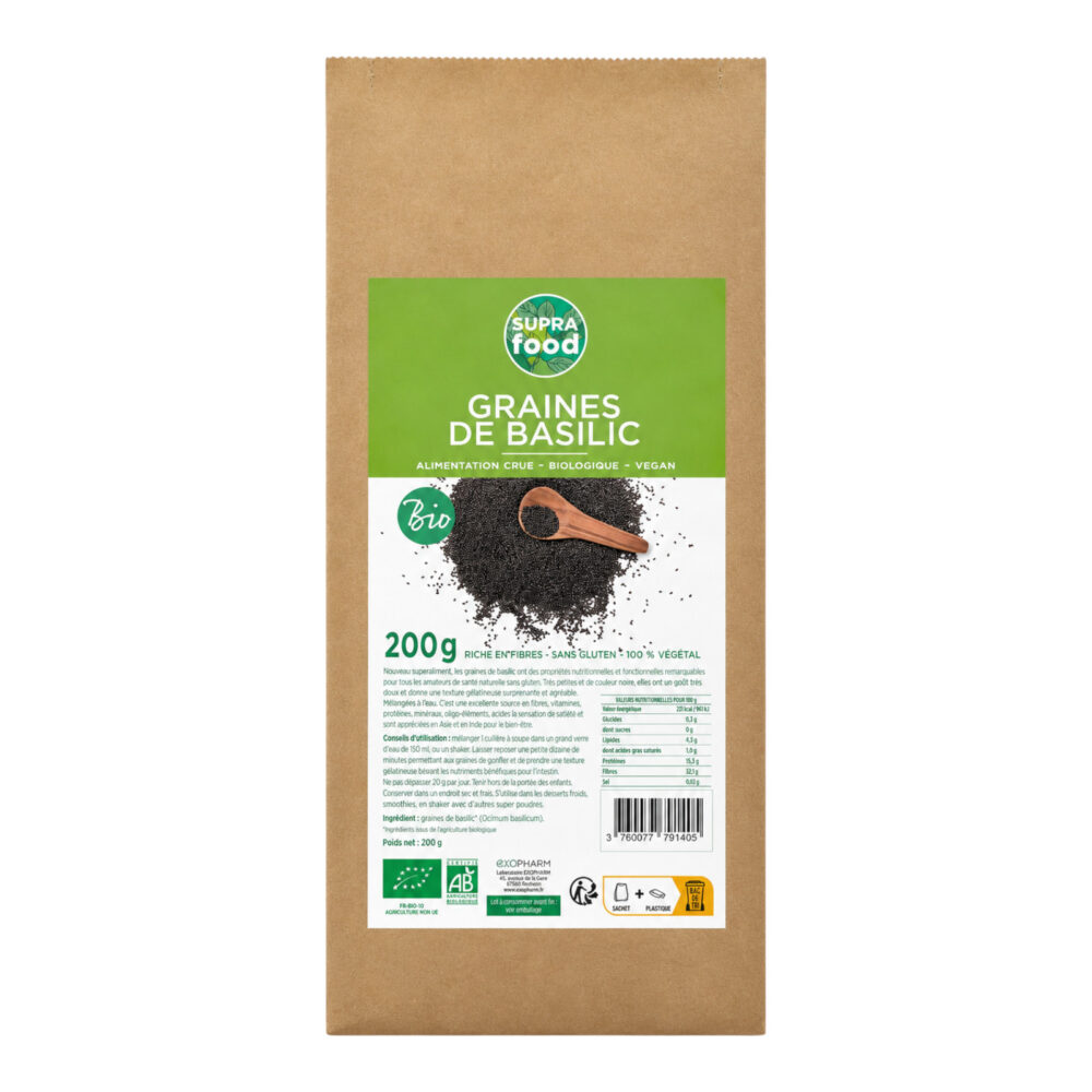 Graines de Basilic Bio 200 g