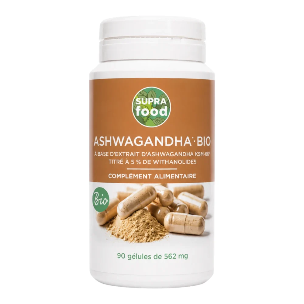 Ashwagandha Bio KSM-66® 90 gélules SUPRAFOOD